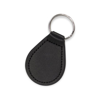 Ashford Leather Key Ring - Round (Black)