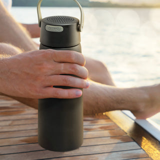 Ridgeline Bluetooth Speaker Vacuum Bottle (Black) — Feature