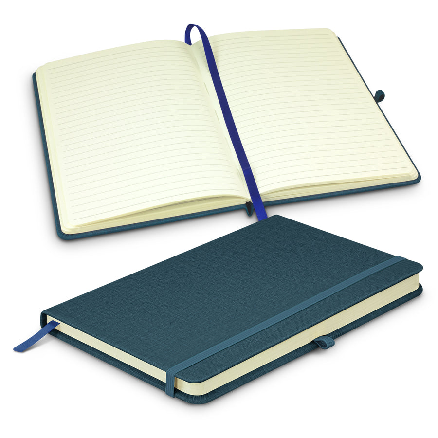 Linen Columbus Notebook (Navy)