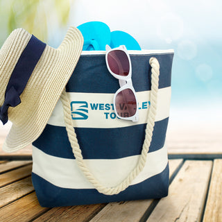 Harbour Bali Tote Bag (White/Red) — Feature
