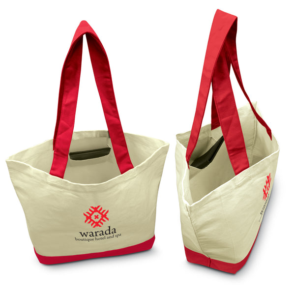 Canvas Sedona Canvas Tote Bag (Orange/Natural)
