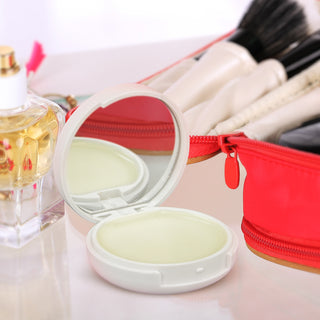 Ember Compact Mirror and Lip Balm (White) — Feature