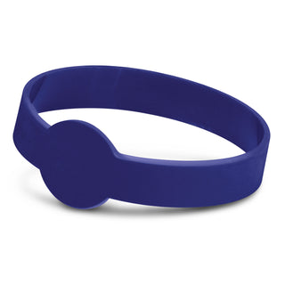 Rally Silicone Wrist Band - Debossed (Dark Blue)
