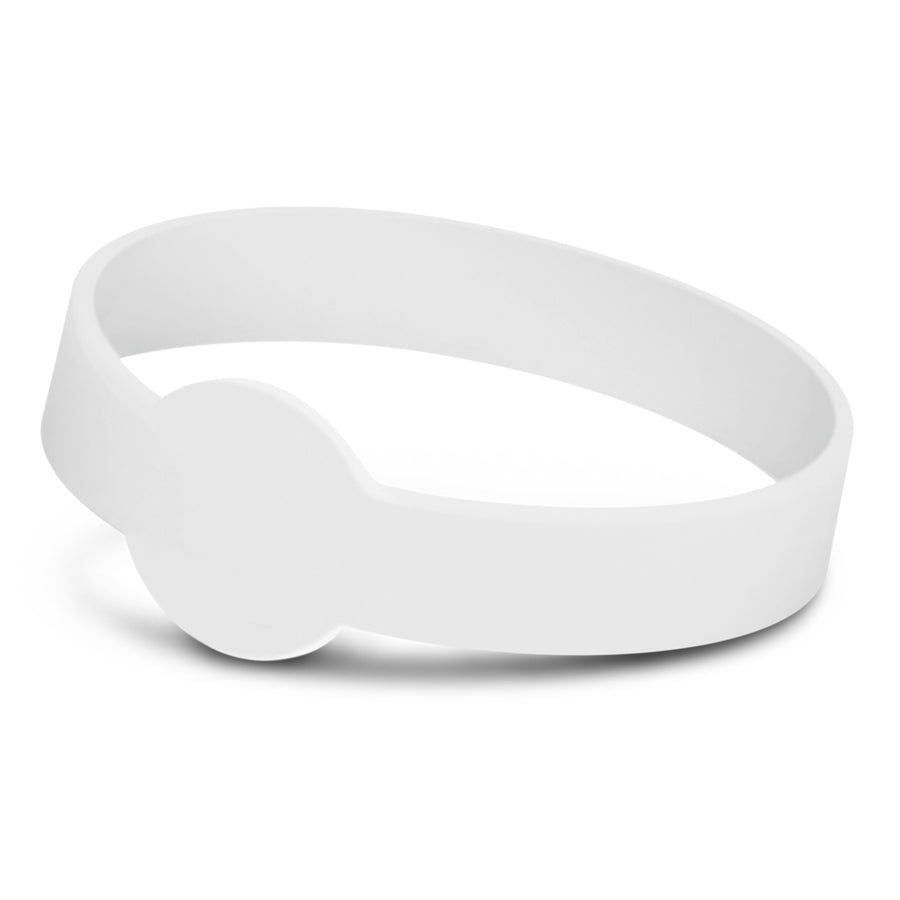 Rally Silicone Wrist Band - Debossed (White)