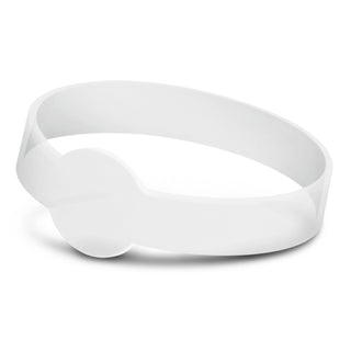 Rally Silicone Wrist Band - Embossed (Clear)