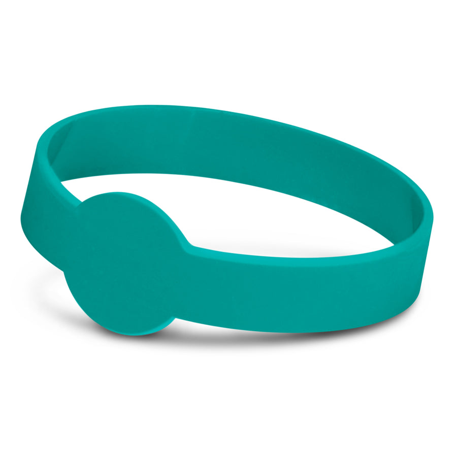 Rally Silicone Wrist Band - Embossed (Teal)