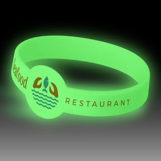 Rally Silicone Wrist Band - Glow in the Dark (Red) — Feature