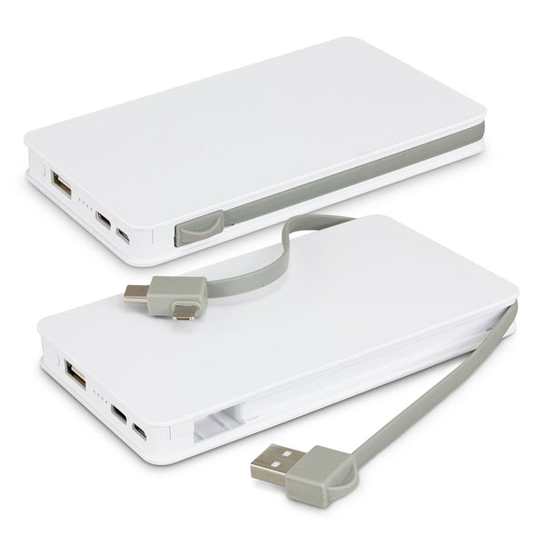 Vector 5k Wireless Charging Power Bank (White)