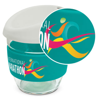 Clarity Cup - Borosilicate 250ml (Warm Grey) — Digital Print