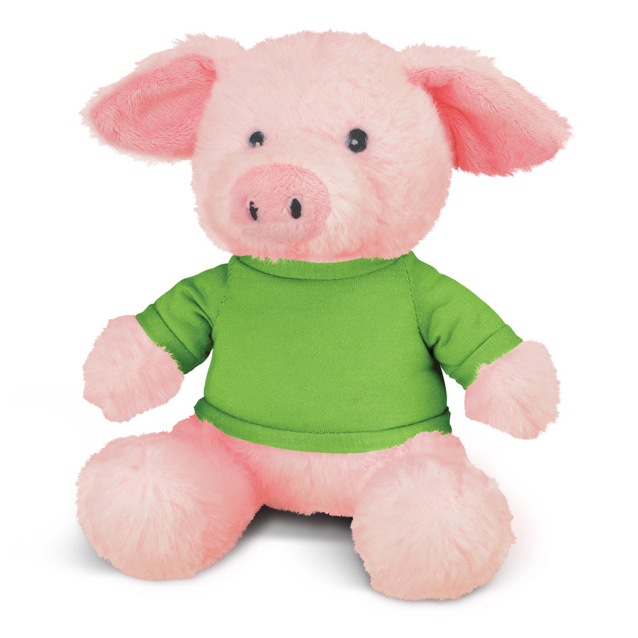 Meadow Pig Plush Toy (Bright Green)