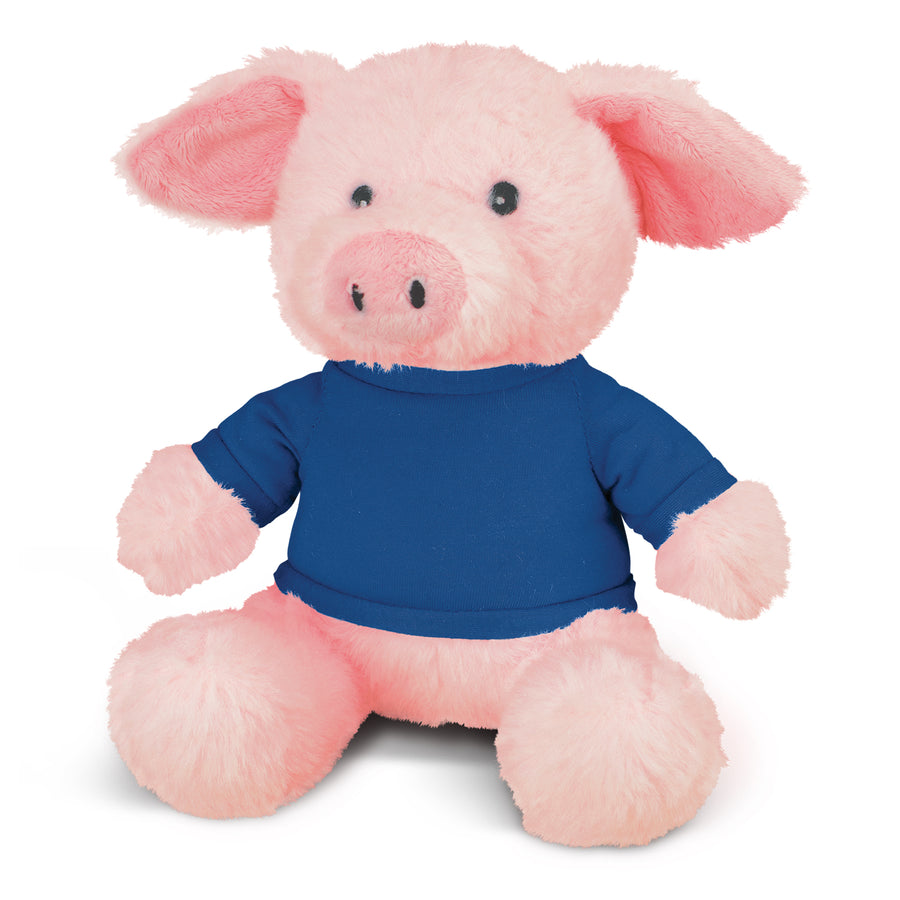 Meadow Pig Plush Toy (Dark Blue)