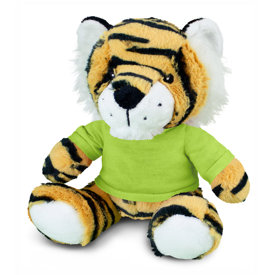 Savanna Tiger Plush Toy (Bright Green)