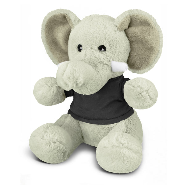 Safari Elephant Plush Toy (Black)