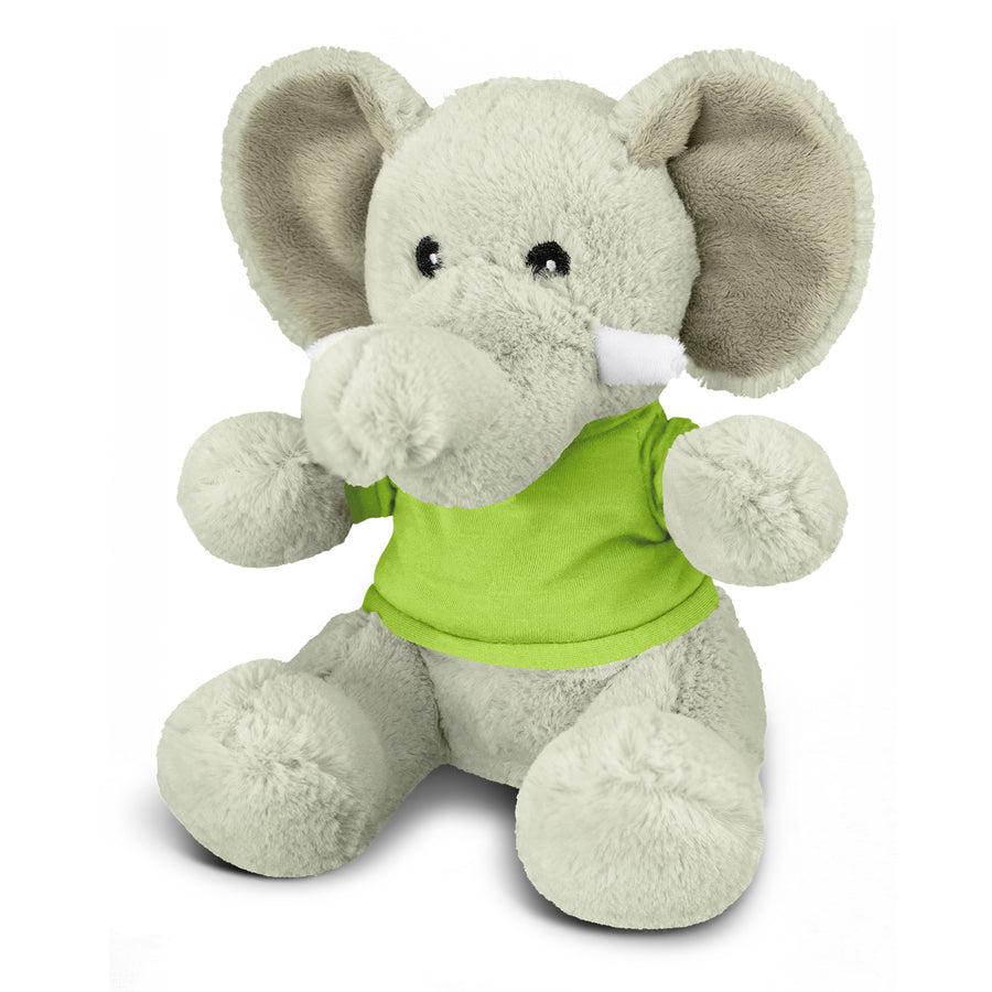 Safari Elephant Plush Toy (Bright Green)