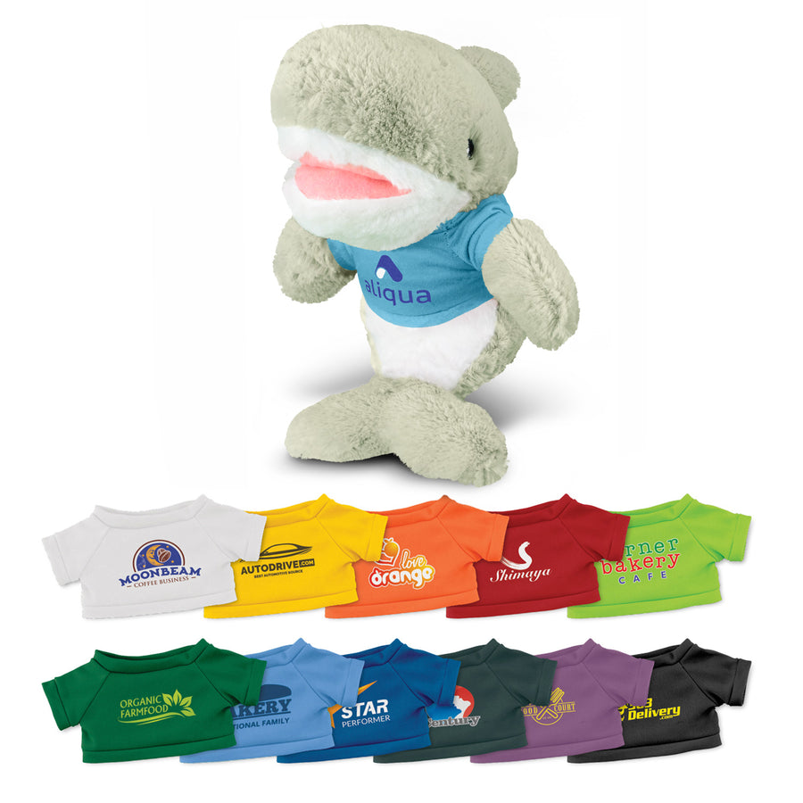 Reef Shark Plush Toy (T-Shirt: White)