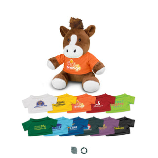 Prairie Horse Plush Toy (T-Shirt: White) — Impact Aware