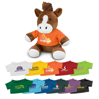 Prairie Horse Plush Toy (T-Shirt: White)