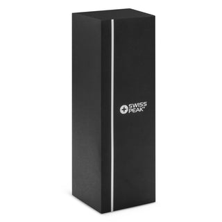 Swiss Peak Vacuum Bottle (Black) — Gift Box