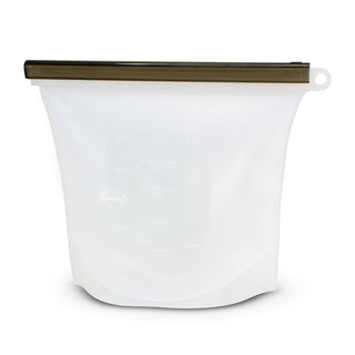 Capsule Silicone Reusable Storage Pouch (Clear)