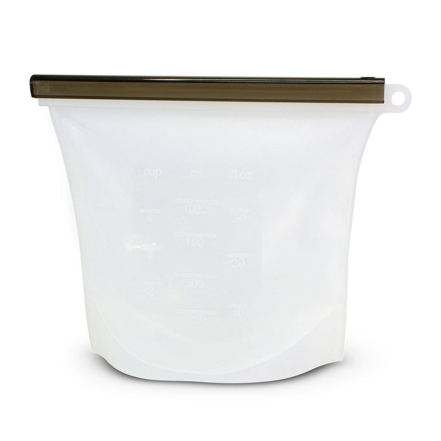 Capsule Silicone Reusable Storage Pouch (Clear)