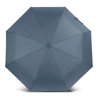 Crest RPET Compact Umbrella (Ecru) — Petrol Blue Top