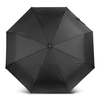 Crest RPET Compact Umbrella (Ecru) — Black Top