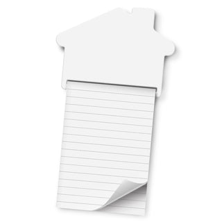Imprint Magnetic House Memo Pad - A7 (White) — White