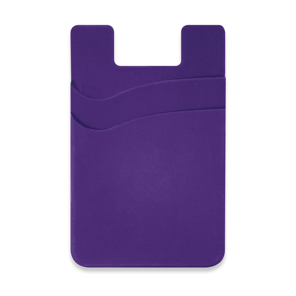 Cipher Dual Silicone Phone Wallet (Purple)