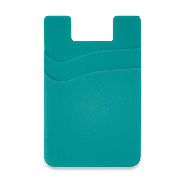 Cipher Dual Silicone Phone Wallet (Teal)