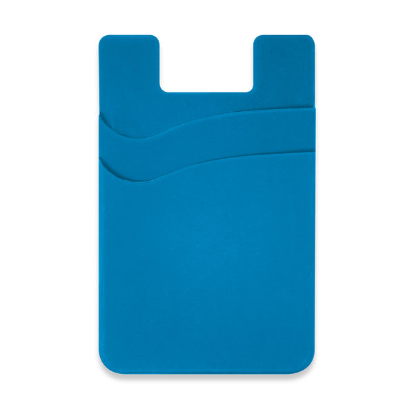Cipher Dual Silicone Phone Wallet (Light Blue)