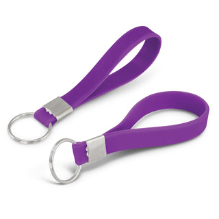 Flex Silicone Key Ring (Pink) — Purple