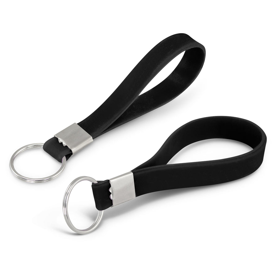 Flex Silicone Key Ring (Black)