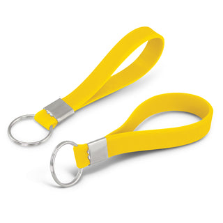Flex Silicone Key Ring (Yellow) — Yellow