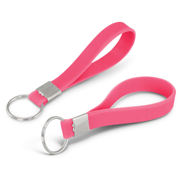 Flex Silicone Key Ring (Pink)