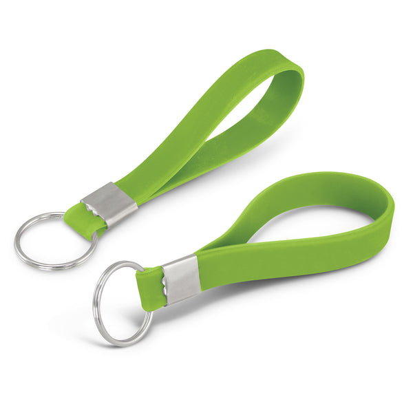 Flex Silicone Key Ring (Bright Green)