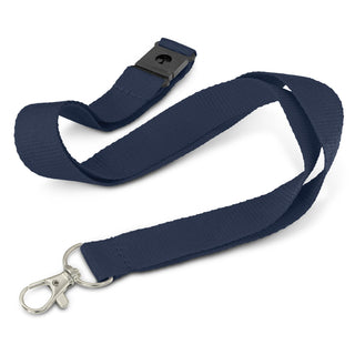 Glow Beacon Logo Lanyard (Yellow) — Navy