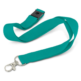 Glow Beacon Logo Lanyard (White) — Teal