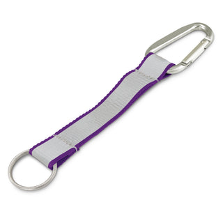Bright Reflector Key Ring (Red) — Purple