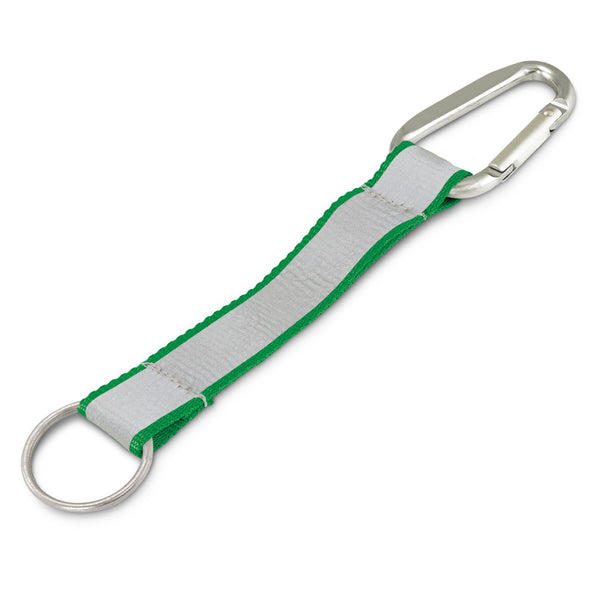 Bright Reflector Key Ring (Dark Green)