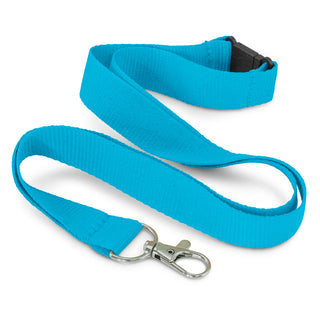 Eco RPET Lanyard (Orange) — Light Blue