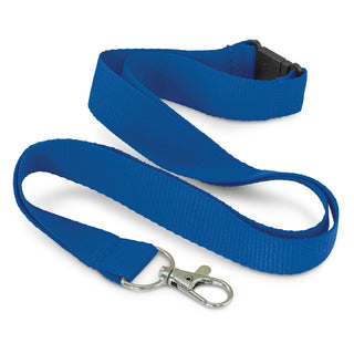 Eco RPET Lanyard (Yellow) — Dark Blue