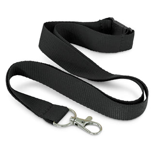 Eco RPET Lanyard (Light Blue) — Black