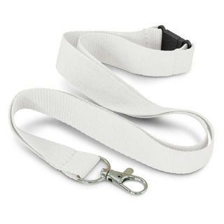Eco RPET Lanyard (Teal) — White