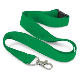 Eco RPET Lanyard (Orange) — Dark Green
