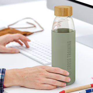 Solstice Glass Bottle (Navy) — Feature