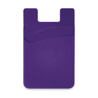 Pixel Dual Silicone Phone Wallet - Full Colour (Red) — Purple