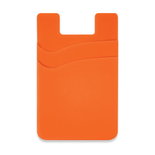 Pixel Dual Silicone Phone Wallet - Full Colour (Red) — Orange