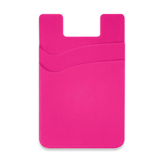 Pixel Dual Silicone Phone Wallet - Full Colour (Red) — Pink