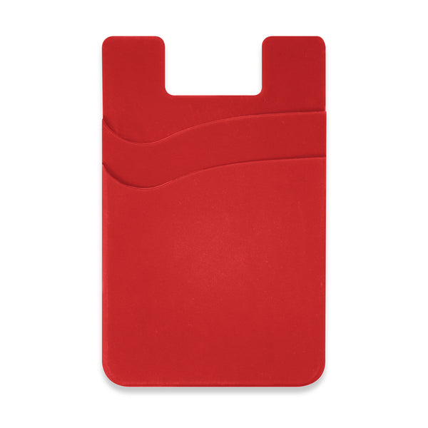 Pixel Dual Silicone Phone Wallet - Full Colour (Red)
