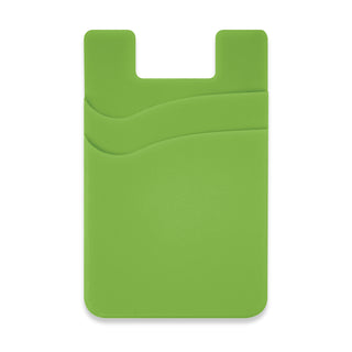 Pixel Dual Silicone Phone Wallet - Full Colour (Red) — Bright Green